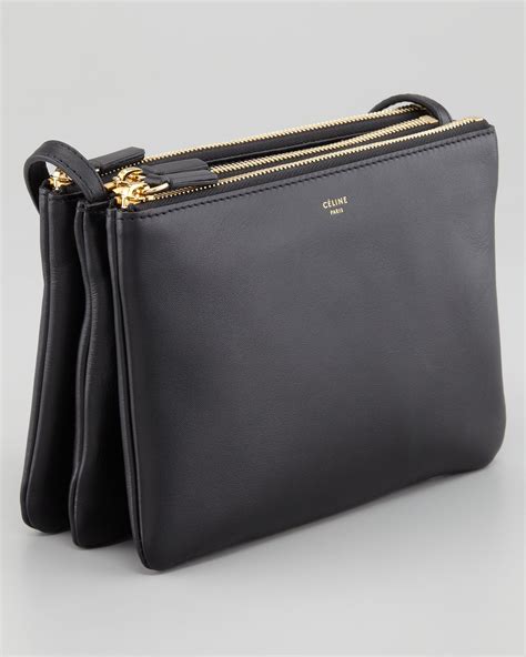 celine navy trio bag|Celine small trio crossbody bag.